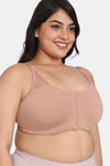 Rosaline Cyber Grove Everyday Double Layered Non Wired Full Coverage Super Support Bra - Roebuck — thumbnail 3