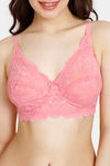 Rosaline Cyber Grove Everyday Double Layered Non Wired 3/4th Coverage Lace Bra - Plumeria — thumbnail 4