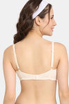 Rosaline Double Layered Non Wired 3/4th  Coverage T-Shirt Bra - Ecru — thumbnail 2