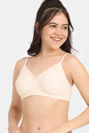 Rosaline Everyday Essentials Double Layered Non Wired 3/4Th Coverage T-Shirt Bra - Ecru — thumbnail 1