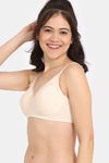 Rosaline Everyday Essentials Double Layered Non Wired 3/4Th Coverage T-Shirt Bra - Ecru — thumbnail 3