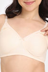 Rosaline Everyday Essentials Double Layered Non Wired 3/4Th Coverage T-Shirt Bra - Ecru — thumbnail 4