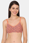 Rosaline Double Layered Non Wired 3/4Th Coverage T-Shirt Bra - Orange — thumbnail 1