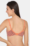 Rosaline Double Layered Non Wired 3/4Th Coverage T-Shirt Bra - Orange — thumbnail 3
