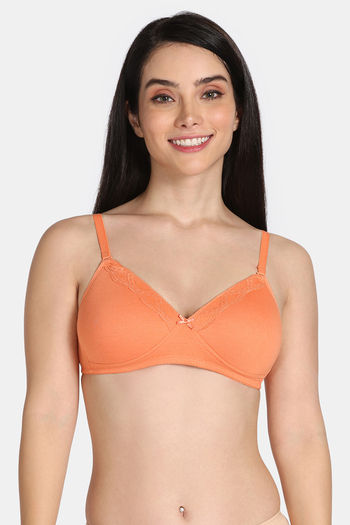 Rosaline Everyday Essentials Padded Non Wired Medium Coverage T-Shirt Bra - Copper Tan