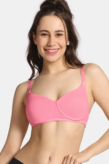 Rosaline Padded Non Wired Medium Coverage T-Shirt Bra - Morning Glory