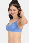 Rosaline Padded Non Wired 3/4Th Coverage Lace Bra - Regetta — thumbnail 3