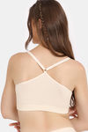Rosaline Fun Basics Double Layered Non Wired Full Coverage Bralette - Ecru — thumbnail 2