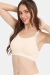 Rosaline Fun Basics Double Layered Non Wired Full Coverage Bralette - Ecru — thumbnail 3