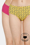 Rosaline Cyber Grove Medium Rise Full Coverage Hipster Panty (Pack of 2) - Multicolor — thumbnail 1
