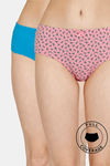 Rosaline Cyber Grove Medium Rise Full Coverage Hipster Panty (Pack of 2) - Multicolor — thumbnail 1