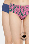 Rosaline Cyber Grove Medium Rise Full Coverage Hipster Panty (Pack of 2) - Multicolor — thumbnail 1