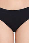 Rosaline Fleur Burst Medium Rise Full Coverage Hipster Panty (Pack of 5) - Black — thumbnail 13