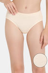 Rosaline Fun Basics Low Rise Full Coverage Hipster Panty - Ecru — thumbnail 1