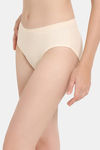 Rosaline Fun Basics Low Rise Full Coverage Hipster Panty - Ecru — thumbnail 3