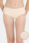 Rosaline Full Coverage Medium Rise Hipster Panty - Ecru — thumbnail 1