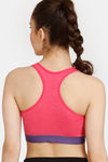 Rosaline Low Impact Sports Bra - Azalea — thumbnail 2