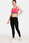 Rosaline Low Impact Sports Bra - Azalea — thumbnail 4