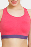 Rosaline Low Impact Sports Bra - Azalea — thumbnail 5