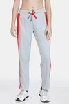 Rosaline Easy Movement Straight Fit Pants - Grey Melange — thumbnail 2