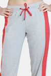 Rosaline Easy Movement Straight Fit Pants - Grey Melange — thumbnail 5