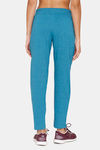 Rosaline Easy Movement Cotton Track Pants - Crystal Teal — thumbnail 3