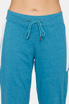 Rosaline Easy Movement Cotton Track Pants - Crystal Teal — thumbnail 5