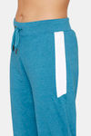 Rosaline Easy Movement Cotton Track Pants - Crystal Teal — thumbnail 6