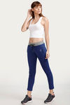 West Vogue Easy Movement Relaxed Fit Capri - Blue — thumbnail 4