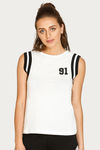 West Vogue Easy Movement T-Shirt- White — thumbnail 4