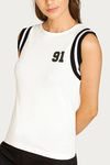 West Vogue Easy Movement T-Shirt- White — thumbnail 5