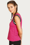West Vogue Easy Movement T-Shirt - Fuschia — thumbnail 2