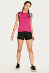 West Vogue Easy Movement T-Shirt - Fuschia — thumbnail 4