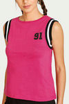 West Vogue Easy Movement T-Shirt - Fuschia — thumbnail 5