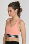 West Vogue Non Padded Sports Bra - Peach — thumbnail 2