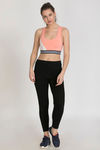 West Vogue Non Padded Sports Bra - Peach — thumbnail 4