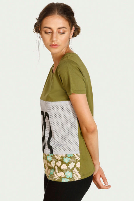 

West Vogue Neo Play Relaxed Fit Top Green, Greens