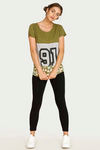 West Vogue Easy Movement Top- Green — thumbnail 4