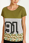 West Vogue Easy Movement Top- Green — thumbnail 5