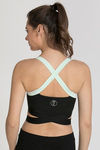 West Vogue Padded Sports Bra - Black — thumbnail 3