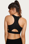 West Vogue Non Padded Sports Bra - Black — thumbnail 4