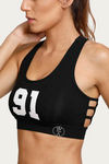 West Vogue Non Padded Sports Bra - Black — thumbnail 6