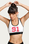 West Vogue Non Padded Sports Bra- Off White — thumbnail 3