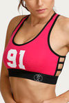 West Vogue Non Padded Sports Bra - Fuschia — thumbnail 5