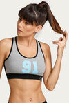 West Vogue Non Padded Sports Bra - Grey — thumbnail 2