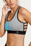 West Vogue Non Padded Sports Bra - Grey — thumbnail 5
