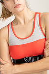 West Vogue Padded Sports Bra With Removable Padding  - Orange — thumbnail 5