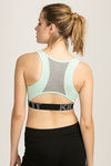 West Vogue Padded Sports Bra With Removable Padding - Mint Green — thumbnail 3