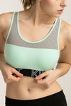 West Vogue Padded Sports Bra With Removable Padding - Mint Green — thumbnail 5