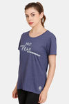 Rosaline Easy Movement Relaxed Top - Ocean Cavern — thumbnail 2